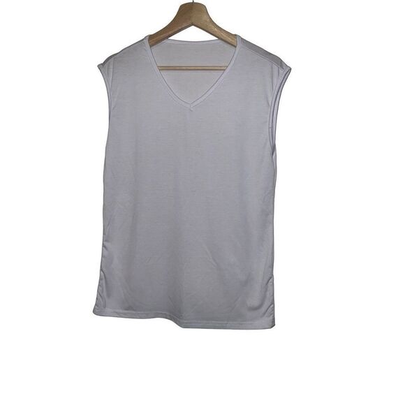 V Neck Cap sleeveless tee size small - Picture 1 of 3